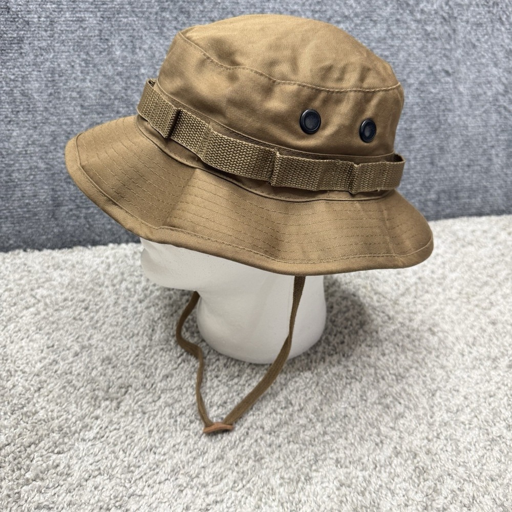 Hat sun hot weather type II size 7-1/4 Bonnie Bucket hat brown khaki